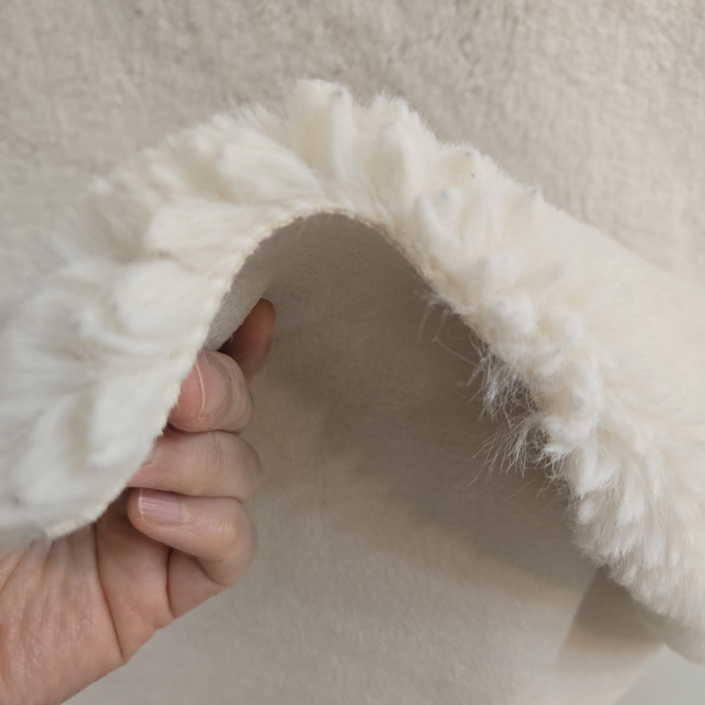 Faux Fur Rectangle Rug, Ivory - Picture 11 of 12